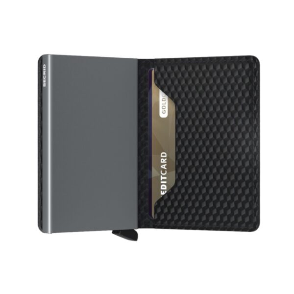 Slim wallet Secrid cubic black titanium