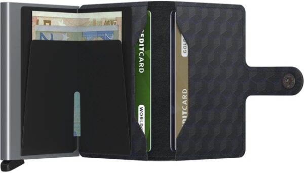 Mini wallet Secrid optical black titanium