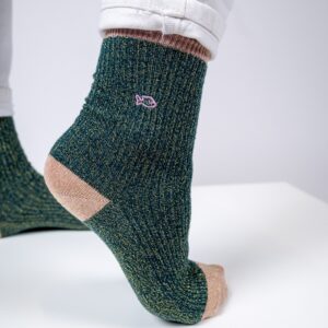 Calcetines Vintage Glitter green Billybelt