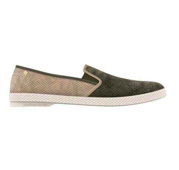 Rivieras slip suede light kaki