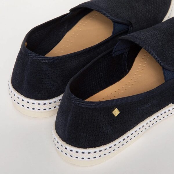 Rivieras slip suede embosse navy