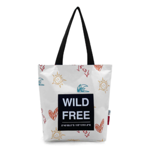 Shopper bag wild free verb to do