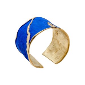 Brazalete de bronze Hoch con pátina azul