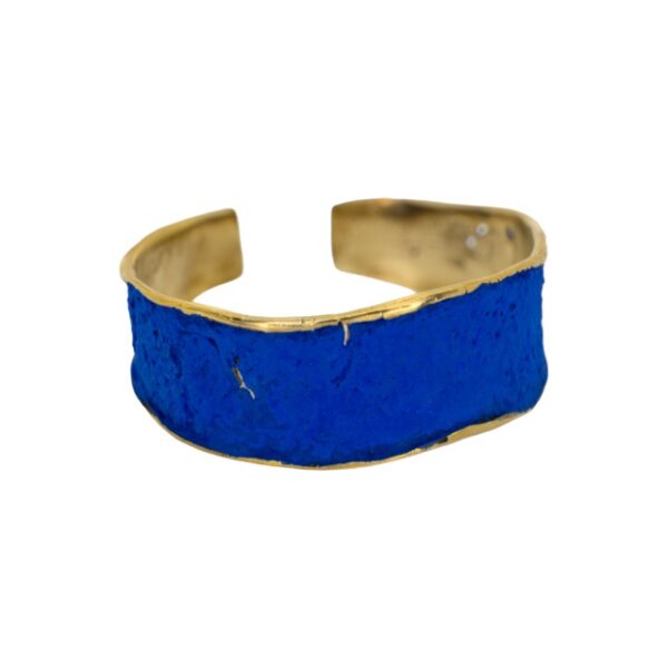 Brazalete de bronze Hoch con pátina azul