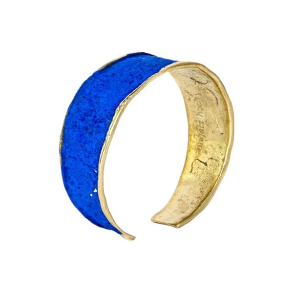 Brazalete de bronze Hoch con pátina azul