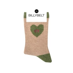 Calcetines de algodón Heart Beige Billybelt