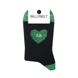 Calcetines de algodón Heart Black Billybelt