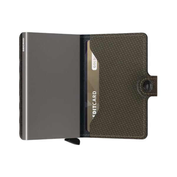 Mini wallet Secrid carbon khaki - Imagen 3