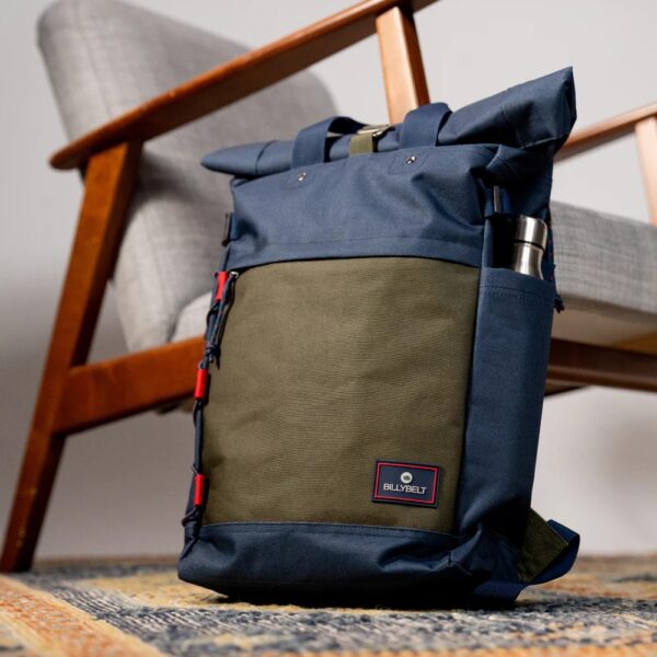 Billybelt Rolltop Backpack - Navy Khaki - Imagen 4