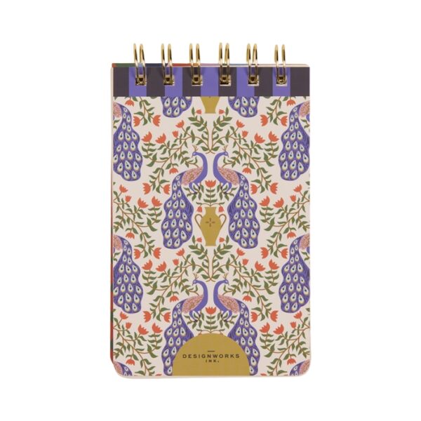 A Dopo Peacock Twin Wire Notepad - Imagen 4